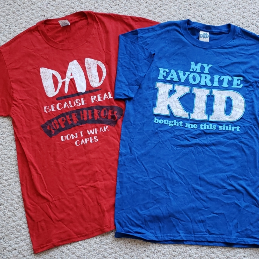 T shirts for dad, set of 2